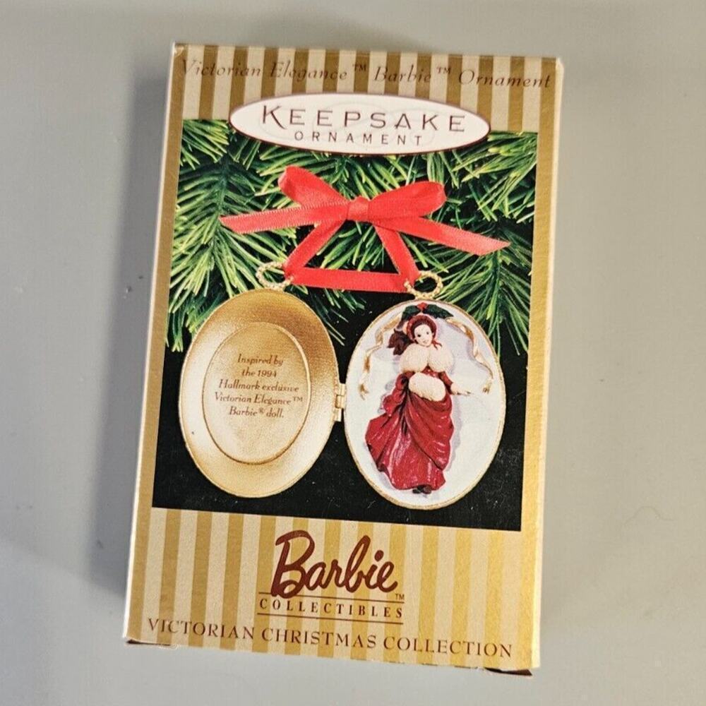 NIB BARBIE KEEPSAKE VICTORIAN ELEGANCE BARBIE ORNAMENT VICTORIAN CHRISTMAS 1997